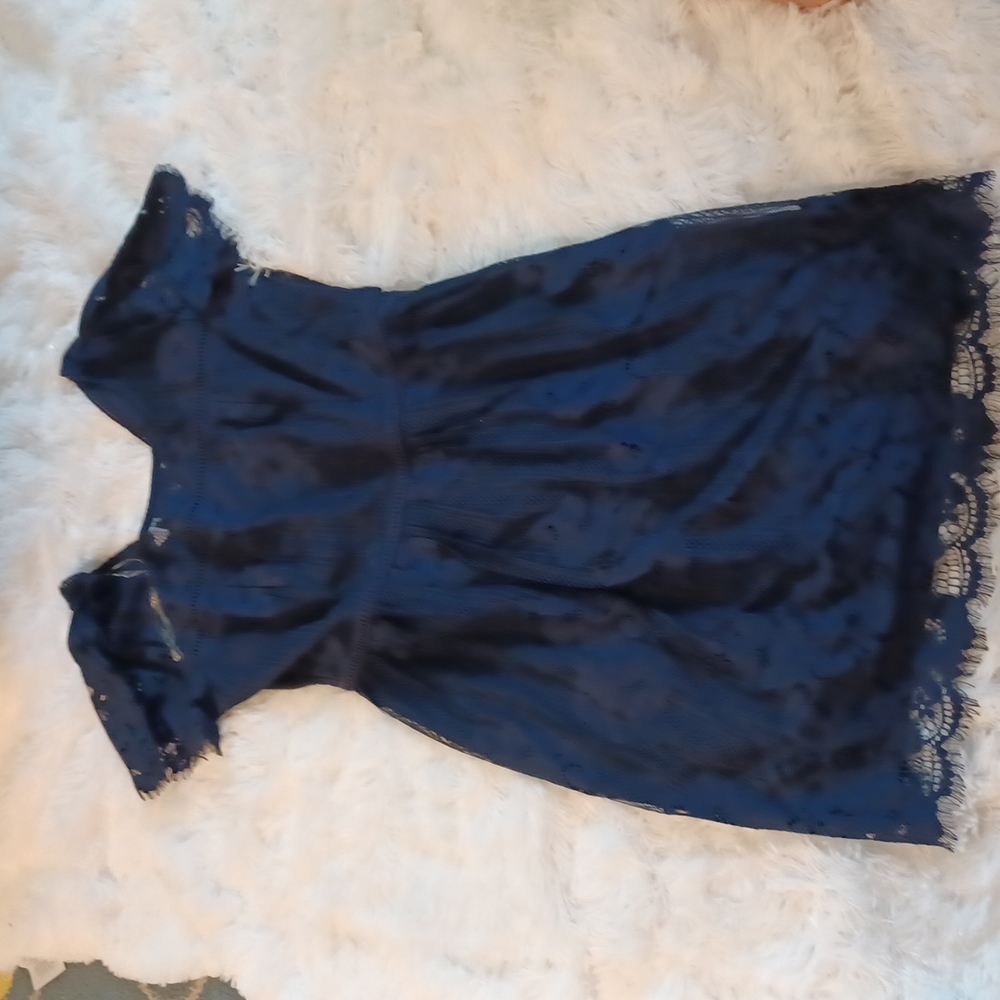 Grayson juniors sz 11/12 navy dress